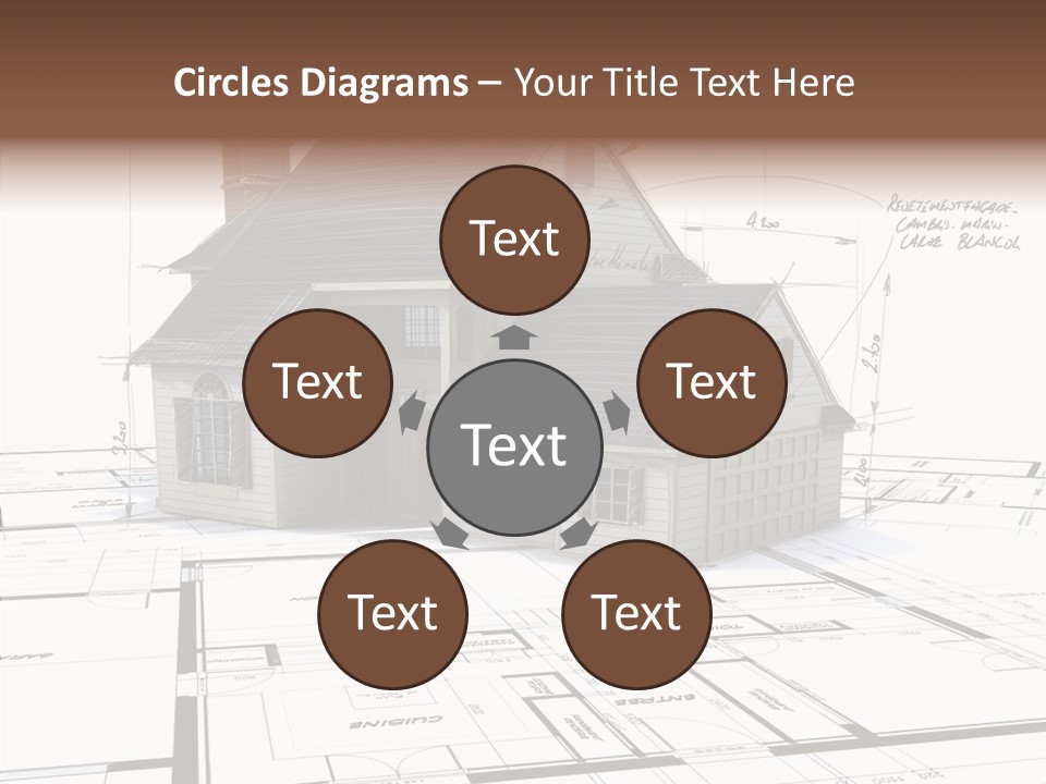 Roof Tiles Structure Plan PowerPoint Template