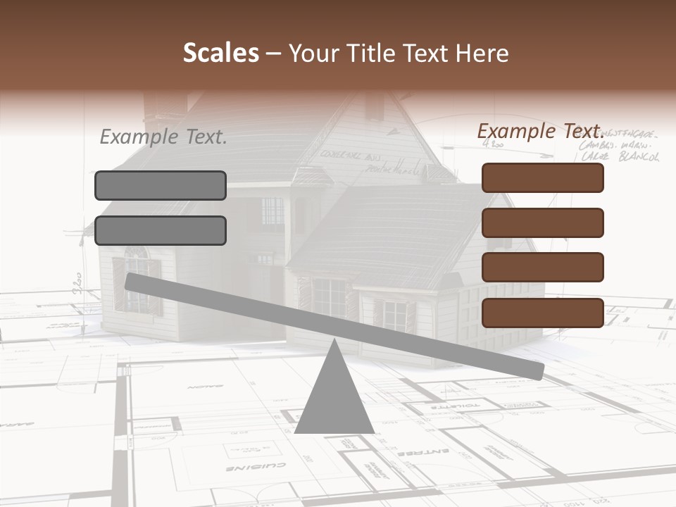Roof Tiles Structure Plan PowerPoint Template
