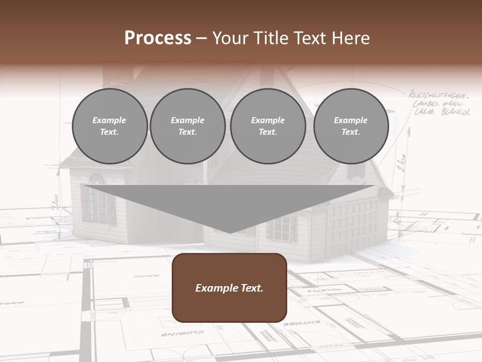 Roof Tiles Structure Plan PowerPoint Template