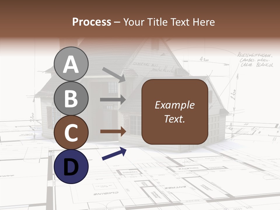 Roof Tiles Structure Plan PowerPoint Template