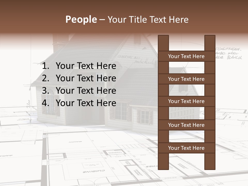 Roof Tiles Structure Plan PowerPoint Template