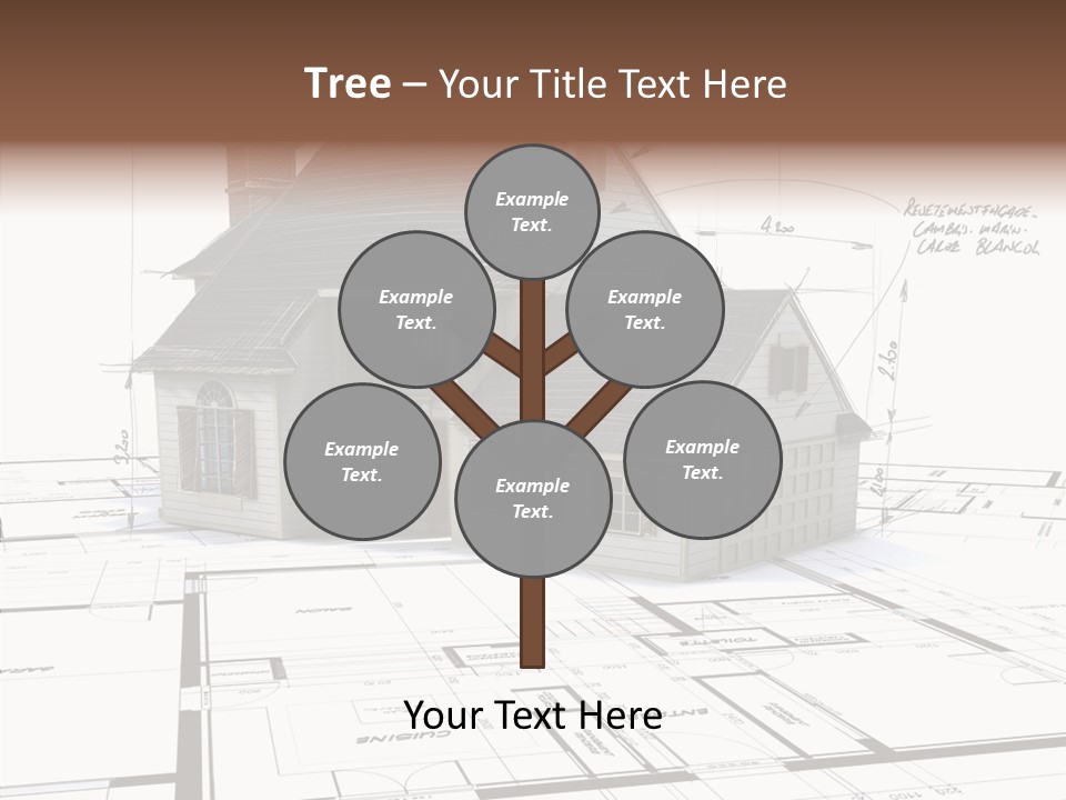 Roof Tiles Structure Plan PowerPoint Template