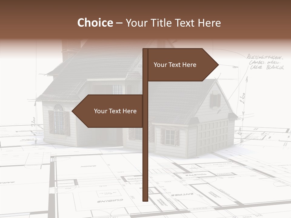 Roof Tiles Structure Plan PowerPoint Template