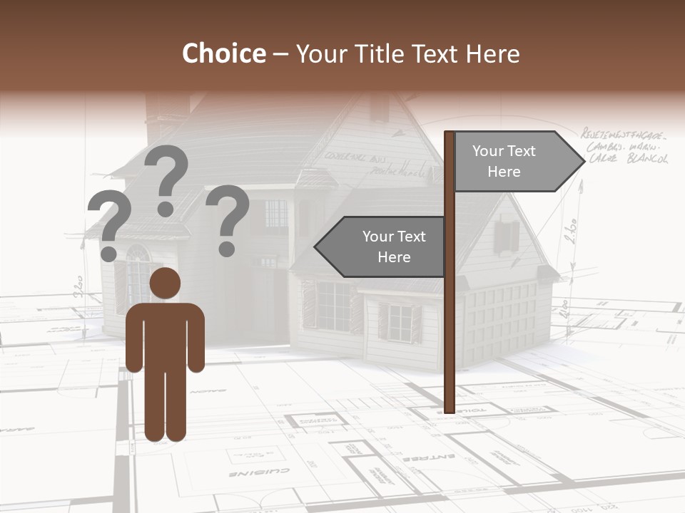 Roof Tiles Structure Plan PowerPoint Template