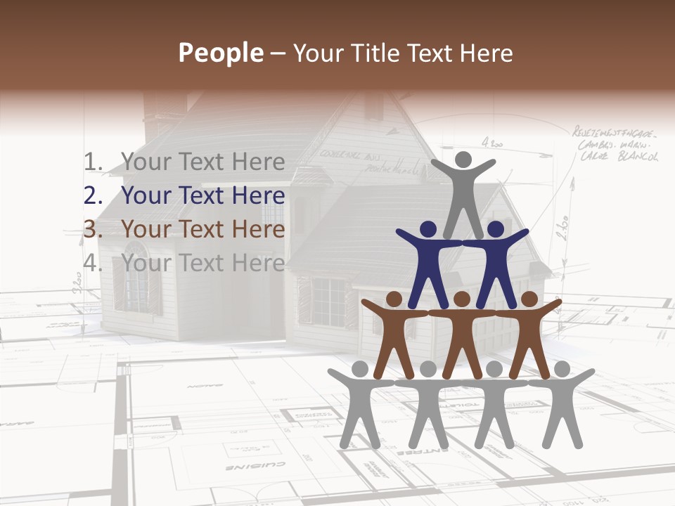 Roof Tiles Structure Plan PowerPoint Template