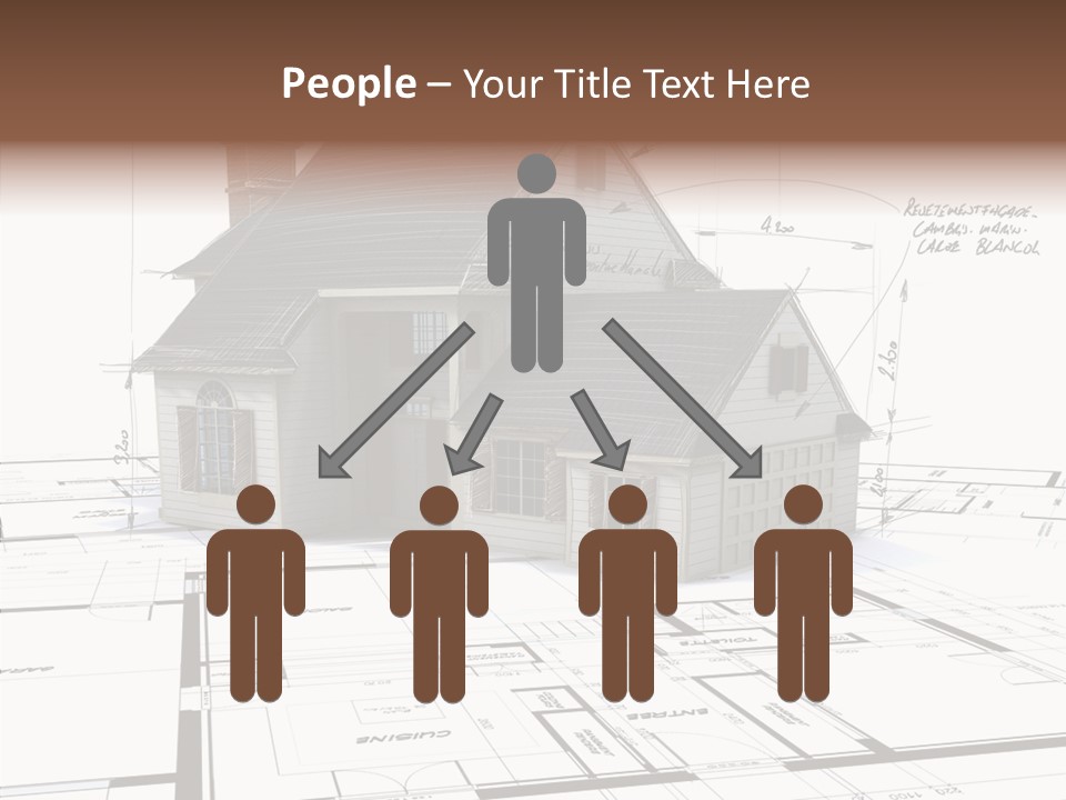 Roof Tiles Structure Plan PowerPoint Template