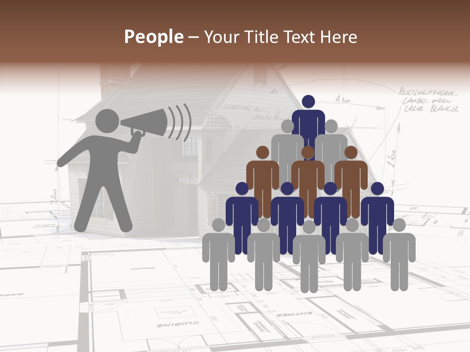 Roof Tiles Structure Plan PowerPoint Template