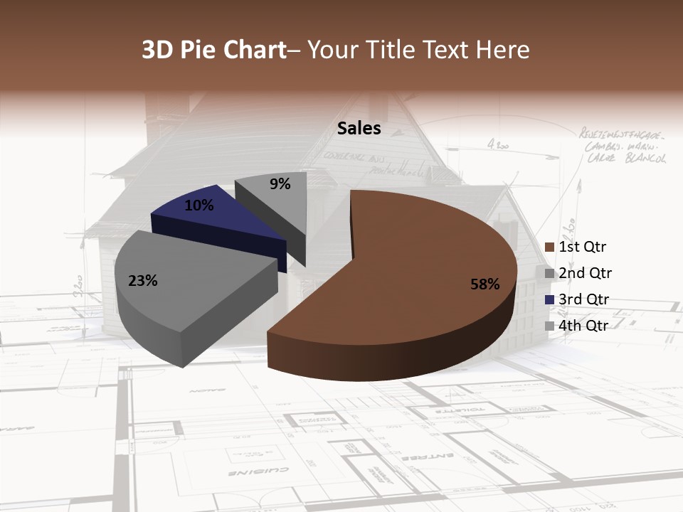 Roof Tiles Structure Plan PowerPoint Template