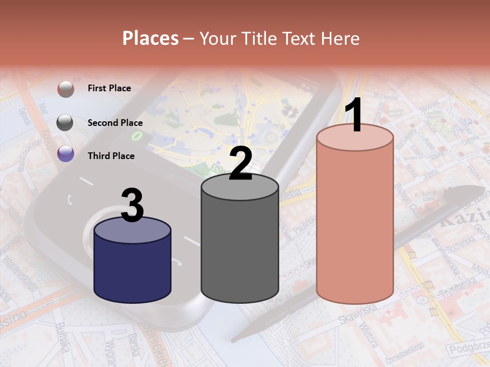 Positioning Modern Gadget PowerPoint Template