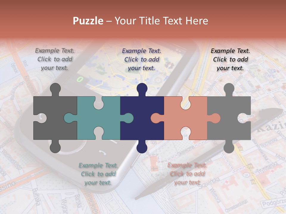 Positioning Modern Gadget PowerPoint Template