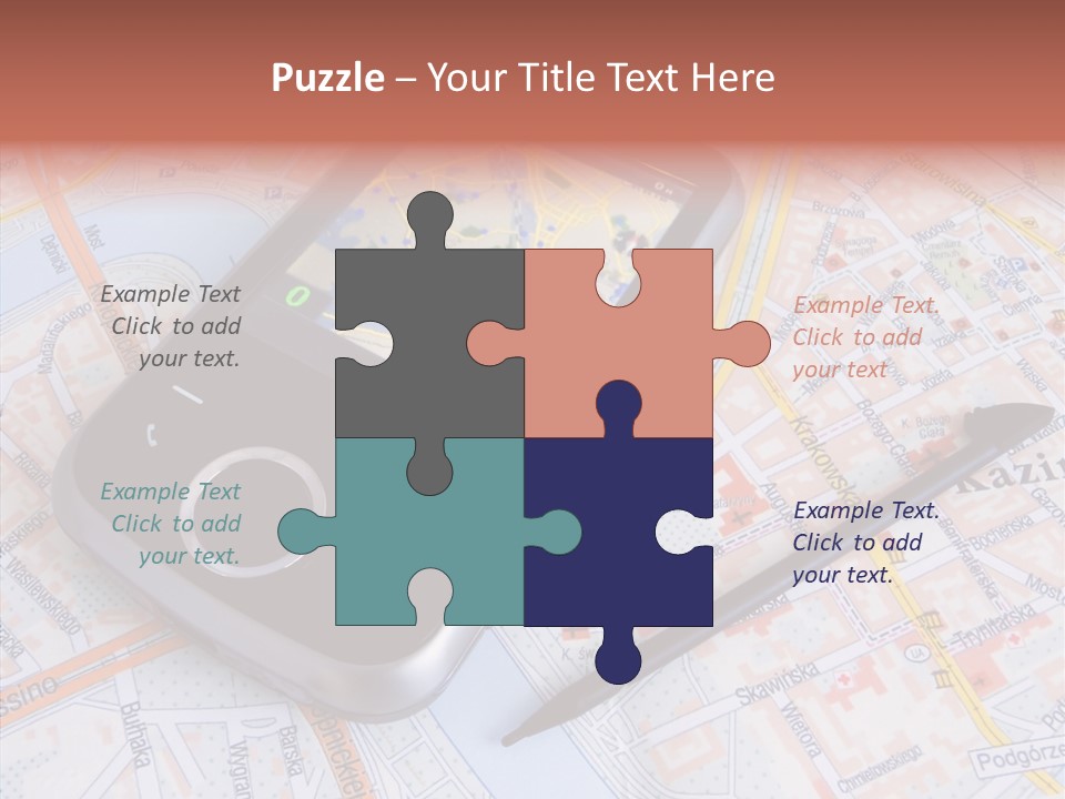 Positioning Modern Gadget PowerPoint Template