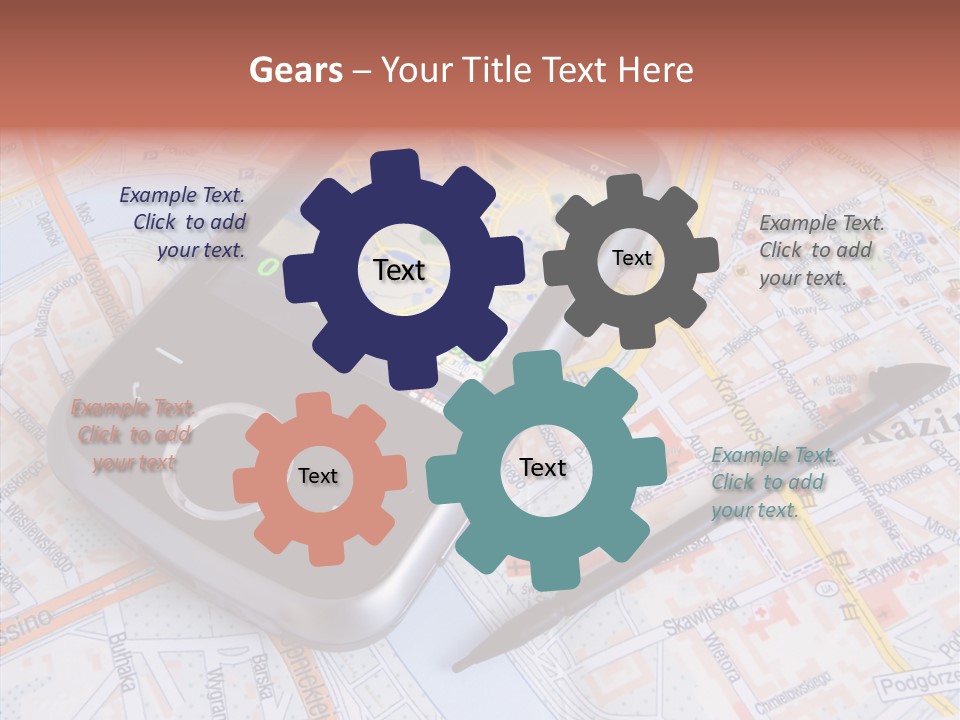 Positioning Modern Gadget PowerPoint Template