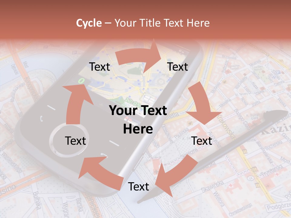 Positioning Modern Gadget PowerPoint Template