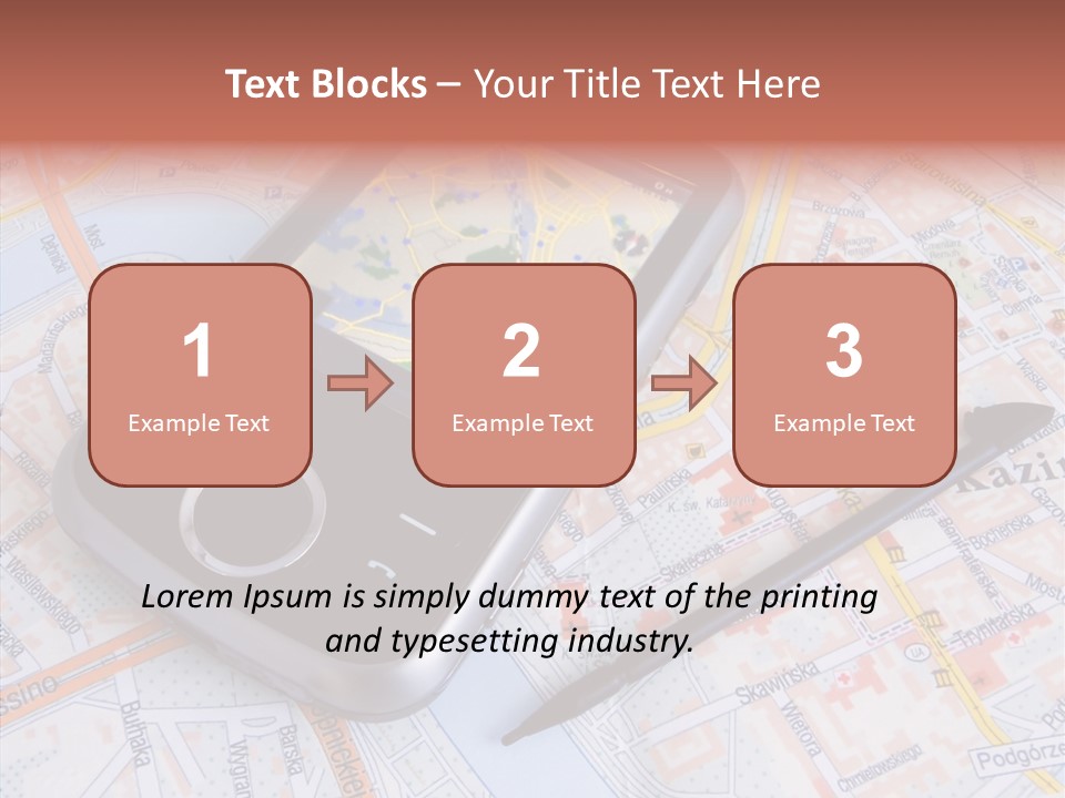 Positioning Modern Gadget PowerPoint Template