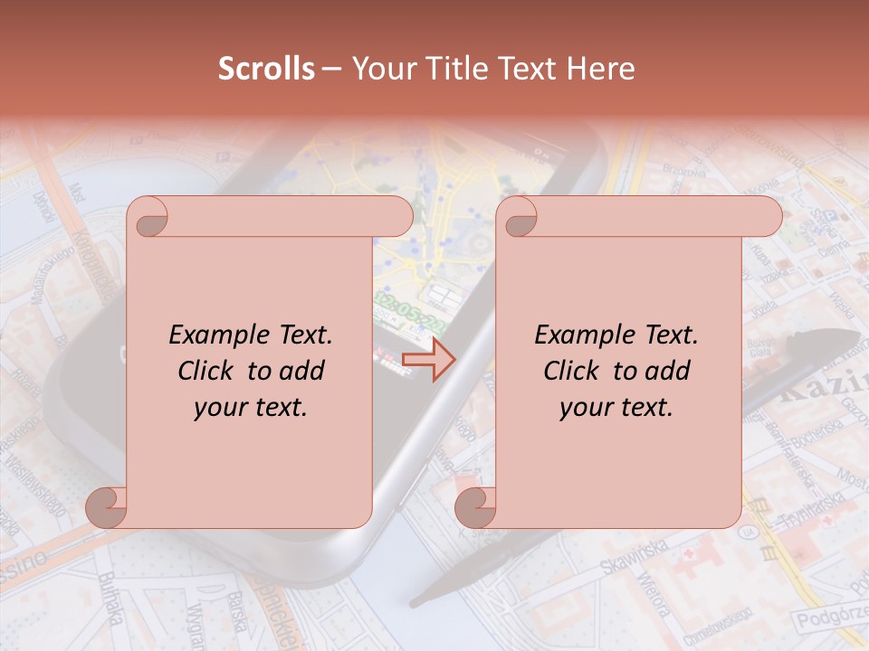Positioning Modern Gadget PowerPoint Template