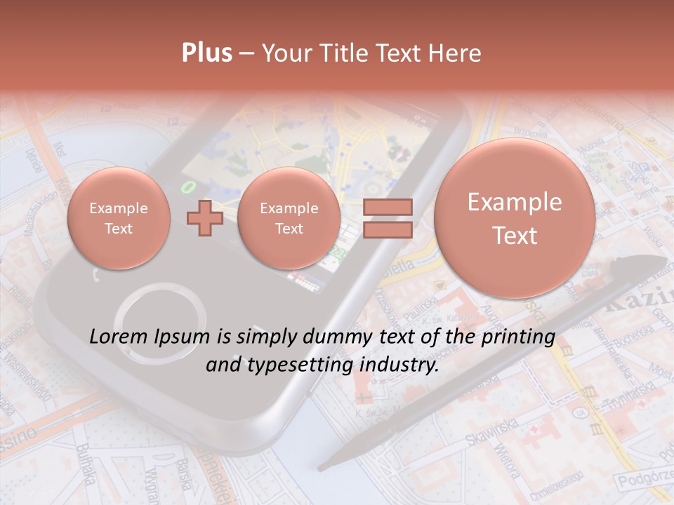 Positioning Modern Gadget PowerPoint Template