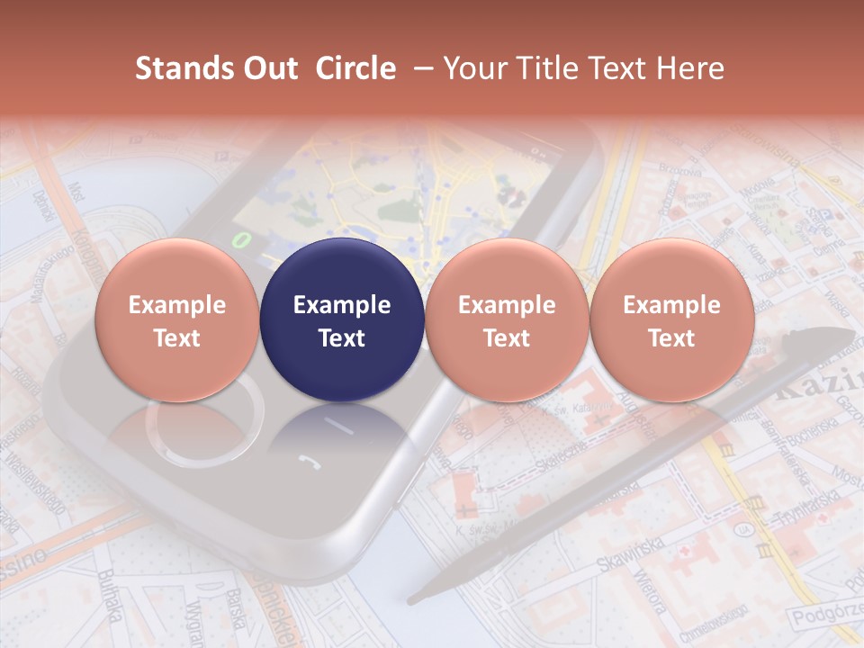 Positioning Modern Gadget PowerPoint Template