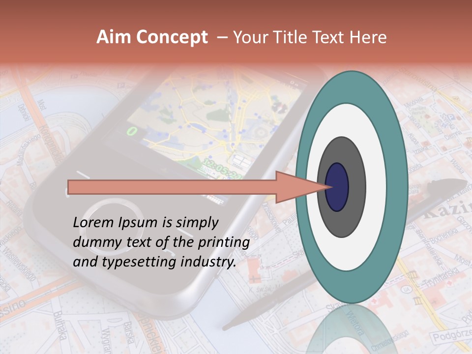 Positioning Modern Gadget PowerPoint Template