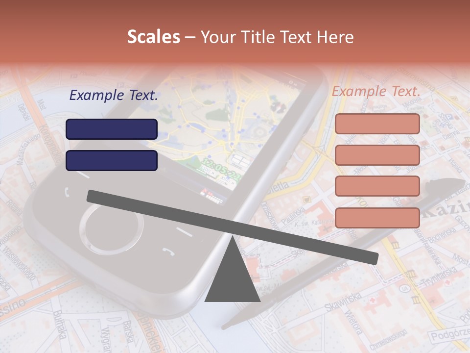 Positioning Modern Gadget PowerPoint Template