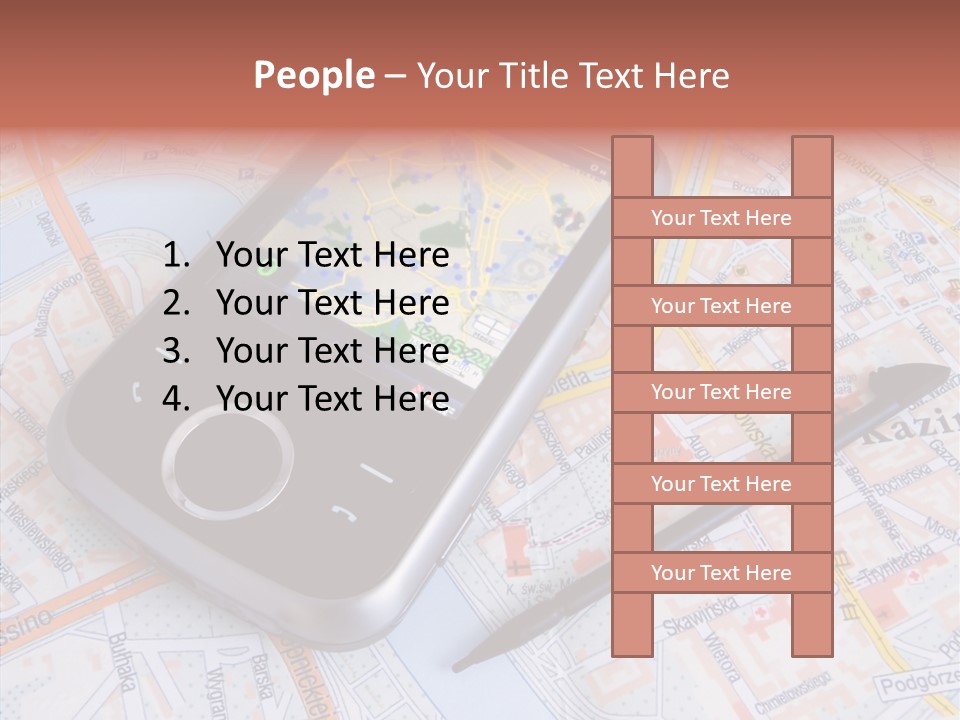 Positioning Modern Gadget PowerPoint Template