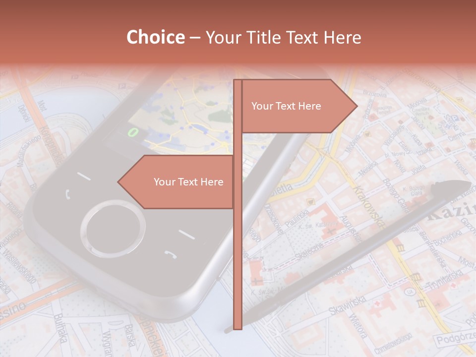 Positioning Modern Gadget PowerPoint Template