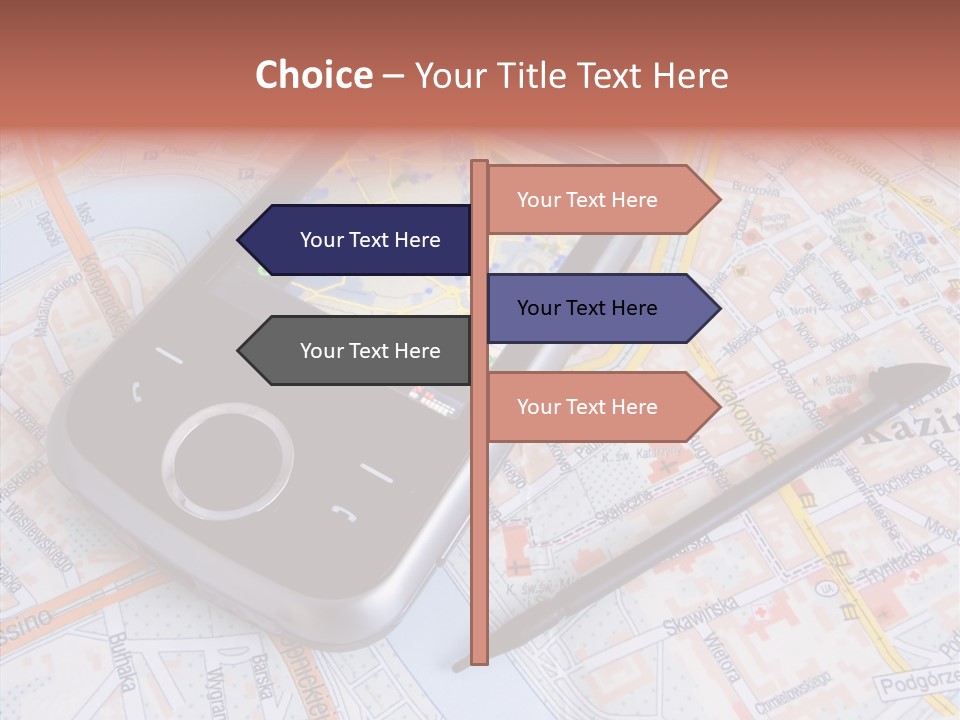 Positioning Modern Gadget PowerPoint Template