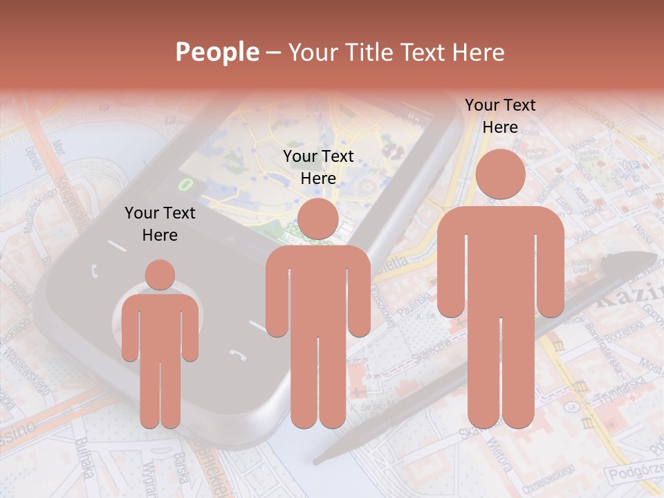 Positioning Modern Gadget PowerPoint Template