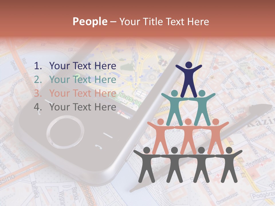 Positioning Modern Gadget PowerPoint Template