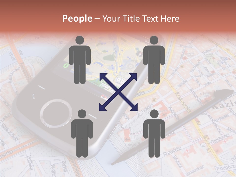 Positioning Modern Gadget PowerPoint Template