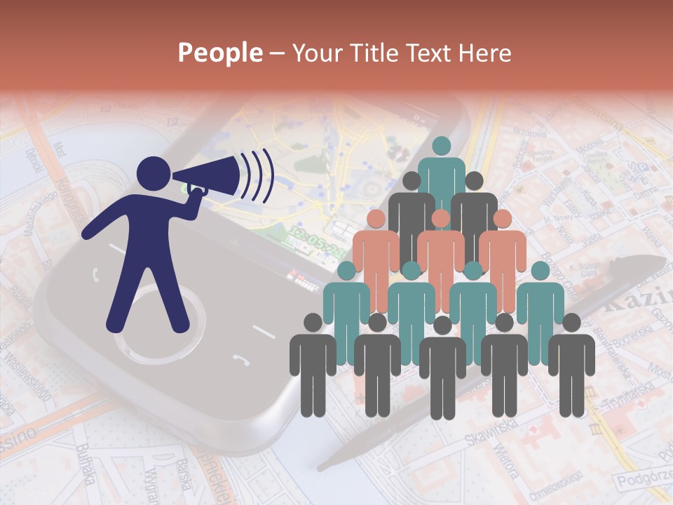 Positioning Modern Gadget PowerPoint Template