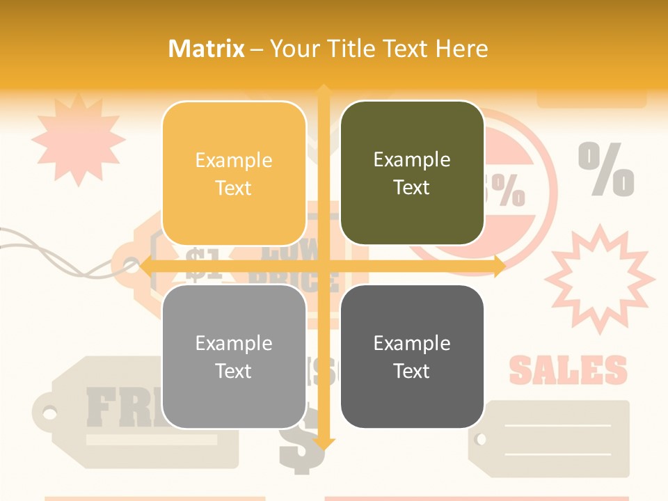 Isolated Labels Sale PowerPoint Template