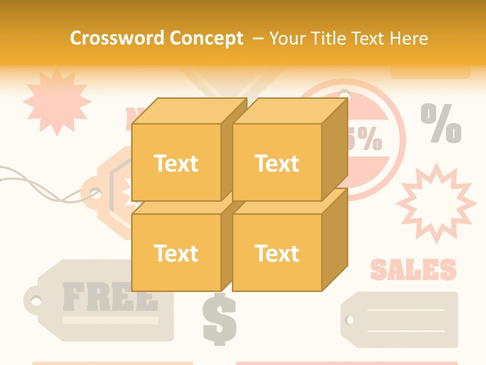 Isolated Labels Sale PowerPoint Template