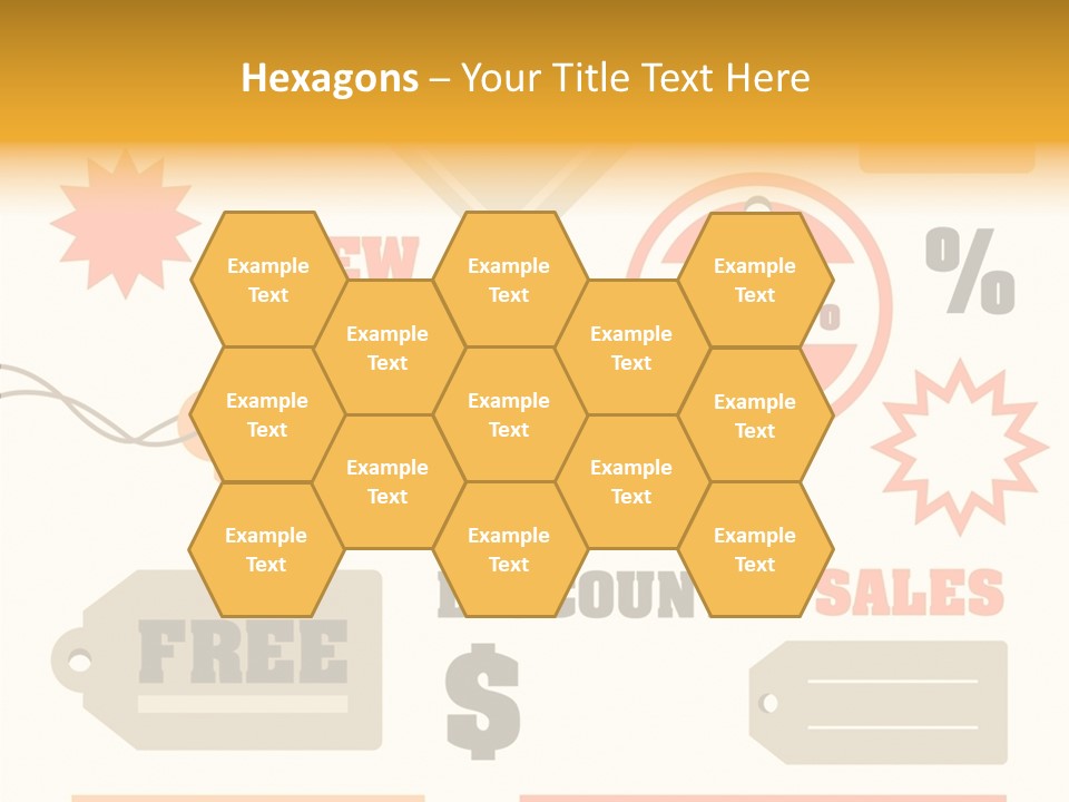 Isolated Labels Sale PowerPoint Template