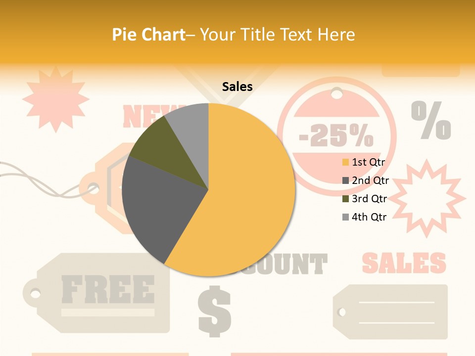 Isolated Labels Sale PowerPoint Template