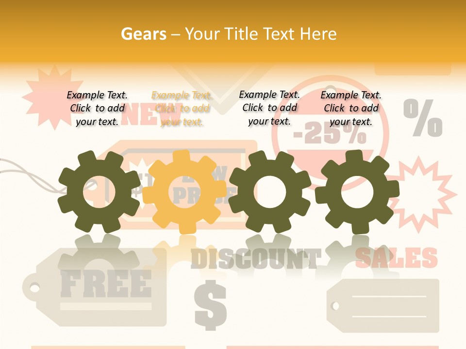 Isolated Labels Sale PowerPoint Template