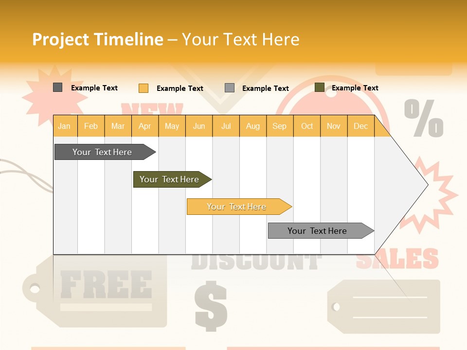 Isolated Labels Sale PowerPoint Template