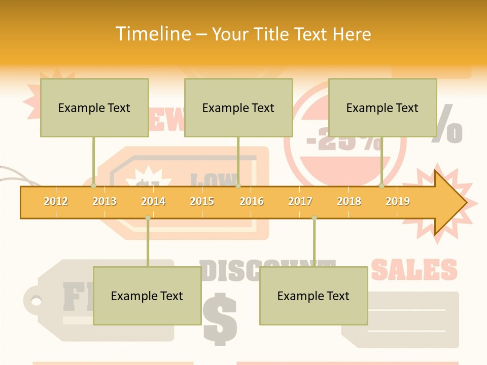 Isolated Labels Sale PowerPoint Template