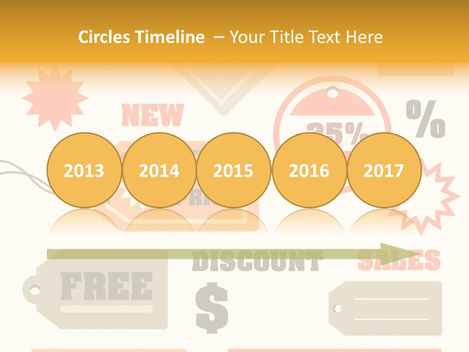 Isolated Labels Sale PowerPoint Template