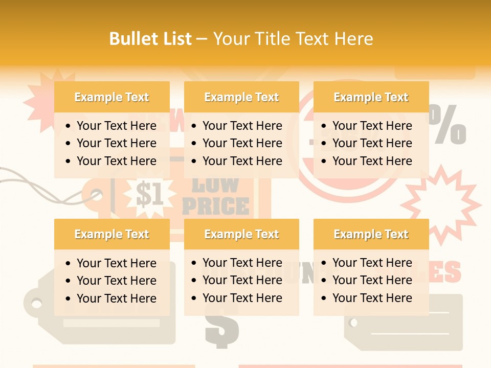 Isolated Labels Sale PowerPoint Template