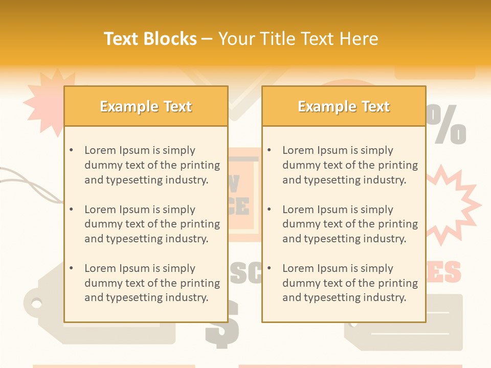 Isolated Labels Sale PowerPoint Template
