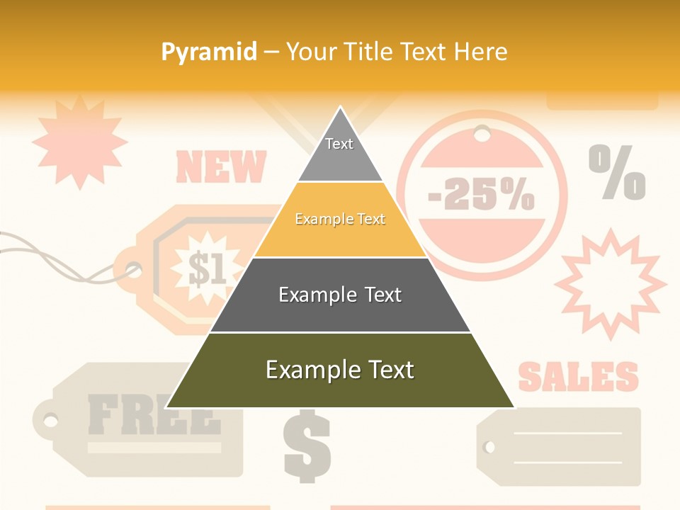 Isolated Labels Sale PowerPoint Template