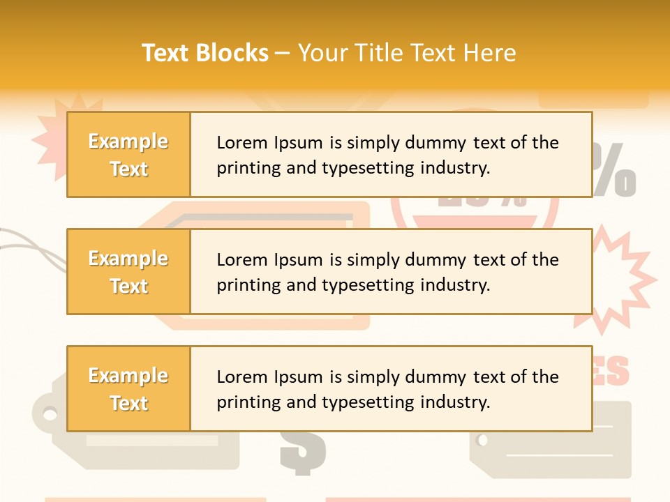 Isolated Labels Sale PowerPoint Template