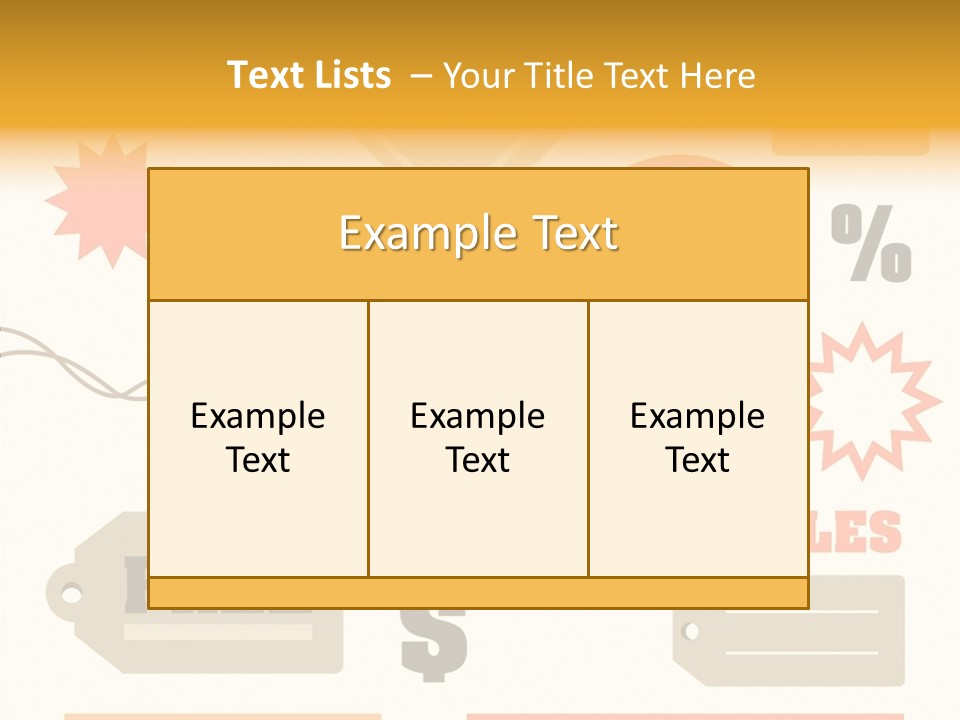 Isolated Labels Sale PowerPoint Template