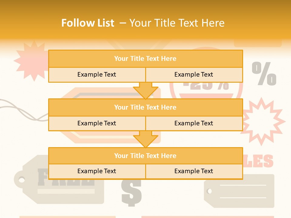 Isolated Labels Sale PowerPoint Template