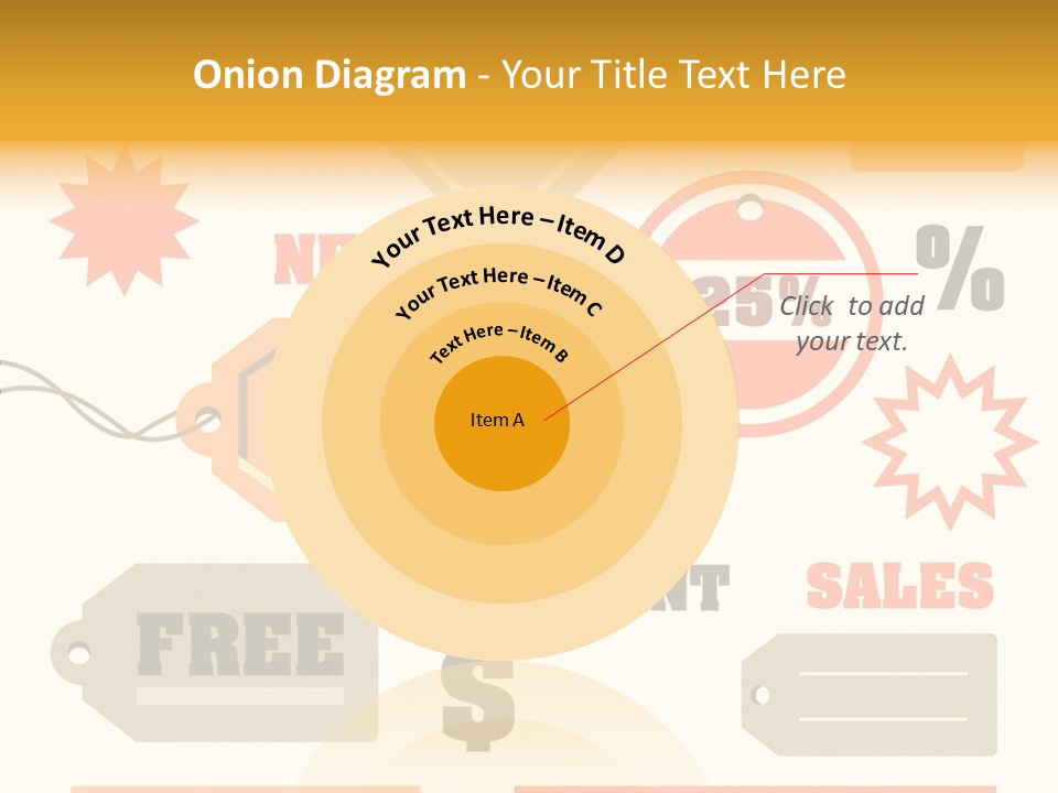 Isolated Labels Sale PowerPoint Template