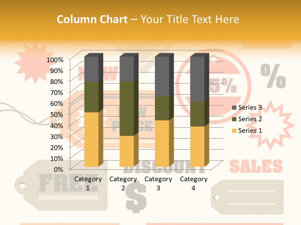 Isolated Labels Sale PowerPoint Template