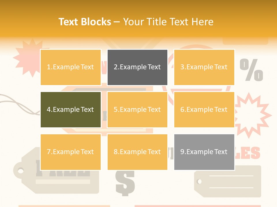 Isolated Labels Sale PowerPoint Template