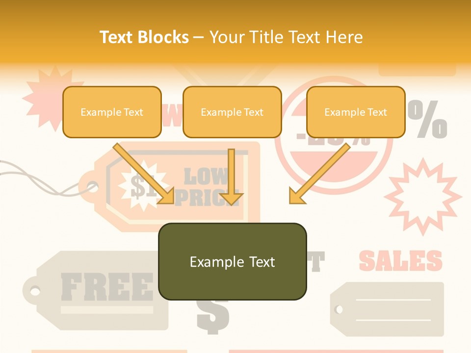 Isolated Labels Sale PowerPoint Template