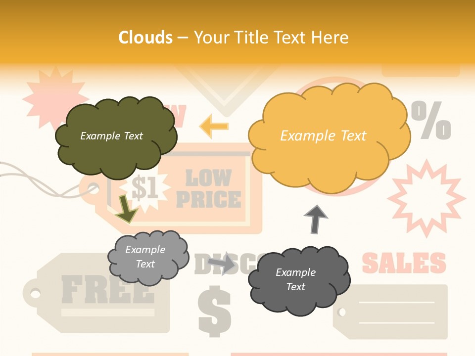Isolated Labels Sale PowerPoint Template