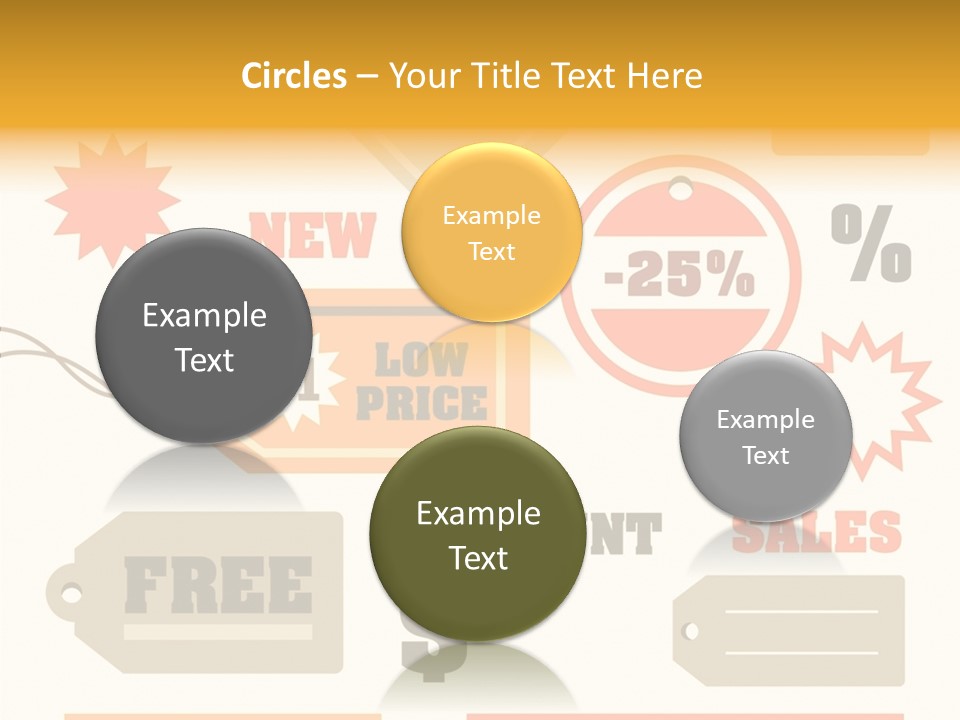 Isolated Labels Sale PowerPoint Template